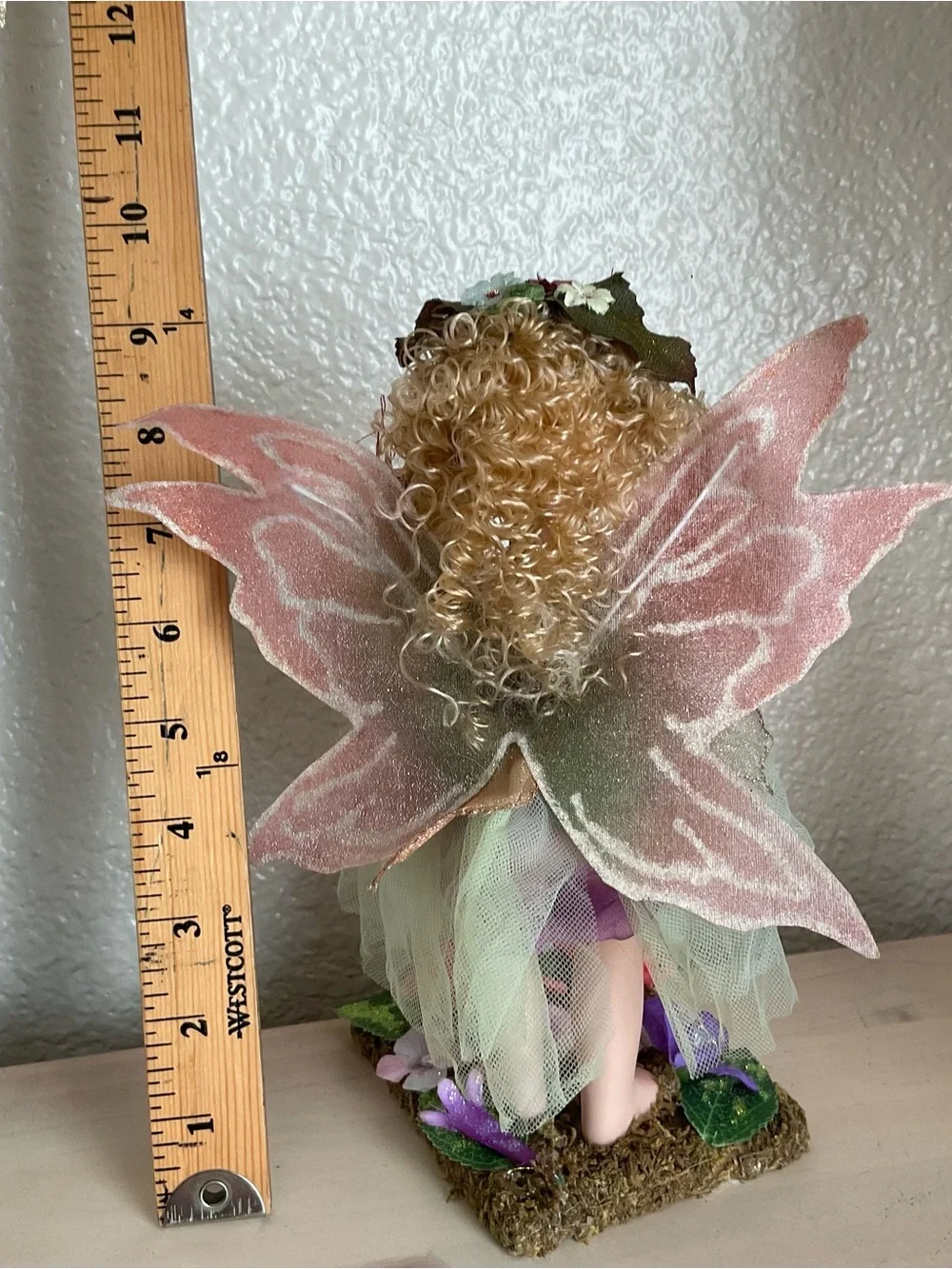 Delton  Handcrafted stand Fairy Figurine porcelain doll Home Accent